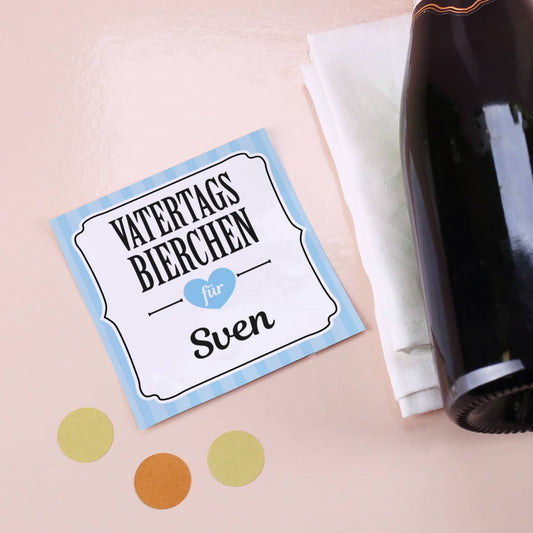 Selbstklebendes Flaschenetikett zum Vatertag