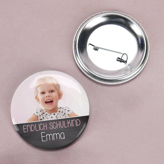 Fotobutton für Schulkinder
