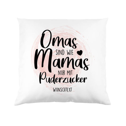 persönlich bedrucktes Kissen für Oma mit Watercolor und Spruch