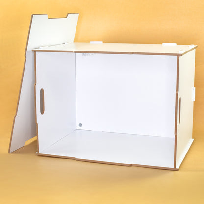 Personalisierte Rollbox aus Holz von clipfritz - Spielzeugkiste mit Weltraum Motiv & Name für Jungen