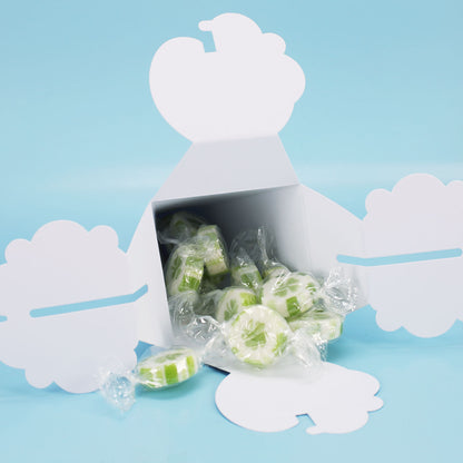10 Bonbons mit Kleeblatt Motiv