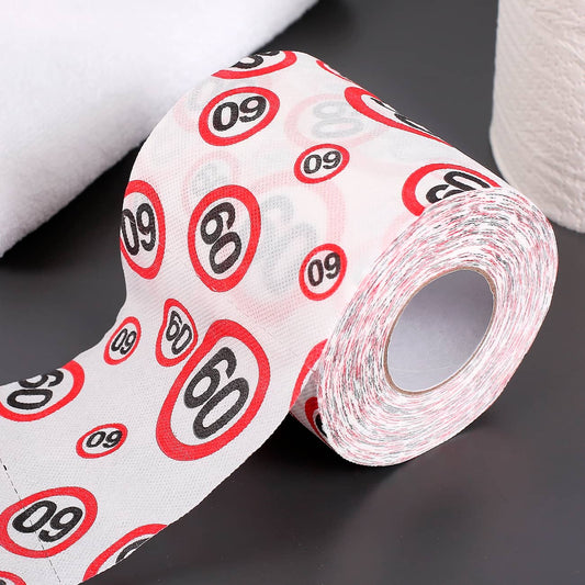 Klopapier mit Verkehrszeichen Motiv zum 60. Geburtstag