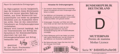 Pass Rückseite