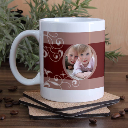 Tasse mit Foto und Text