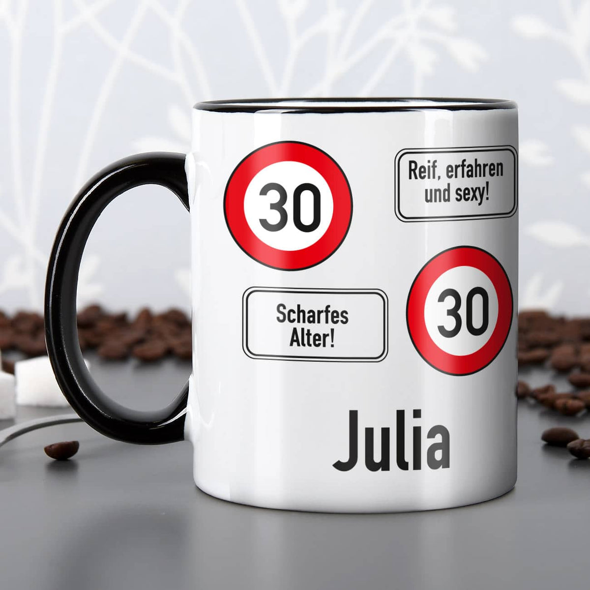 Tasse zum 30. Geburtstag mit Namen