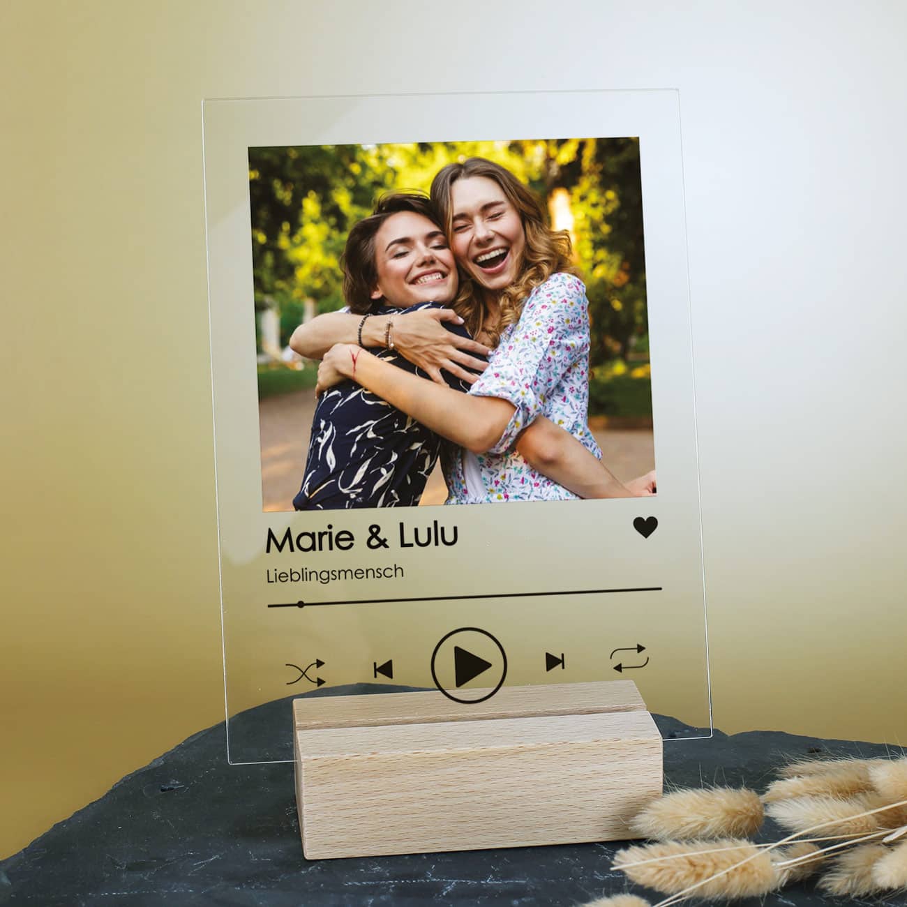 Acrylglasfoto bedruckt mit Foto & Text auf Wunsch