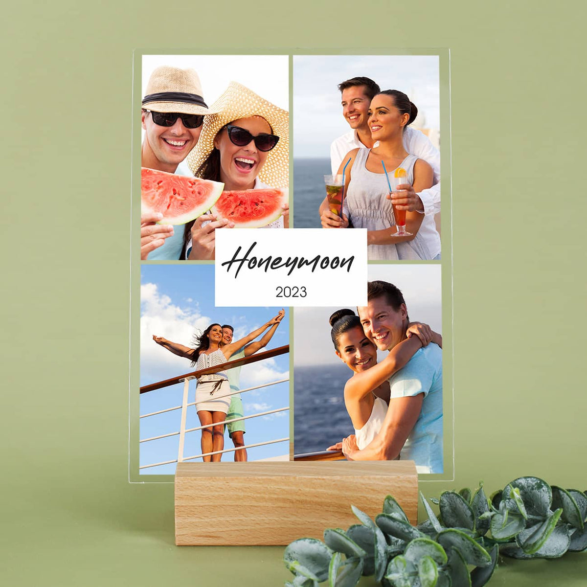 Acrylfoto mit 4 Bildern bedruckt
