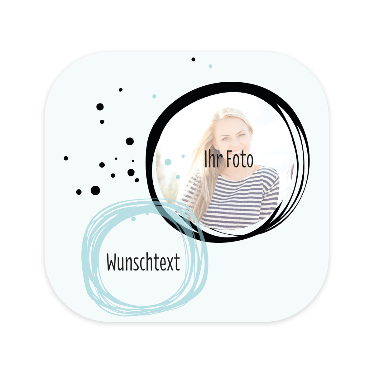 Mit Ihrem Wunschtext und Foto bedruckt