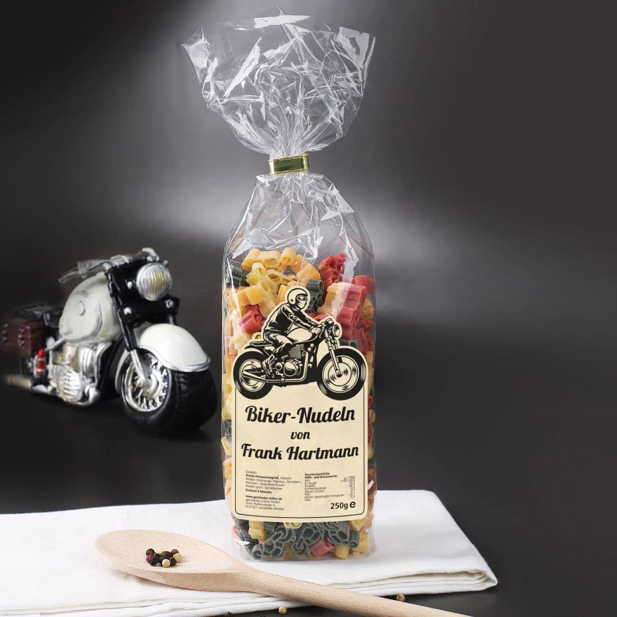 Motorrad-Nudeln für Motorradfans