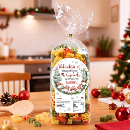 Nudeln zu Weihnachten personalisiert mit Name Oma Maria