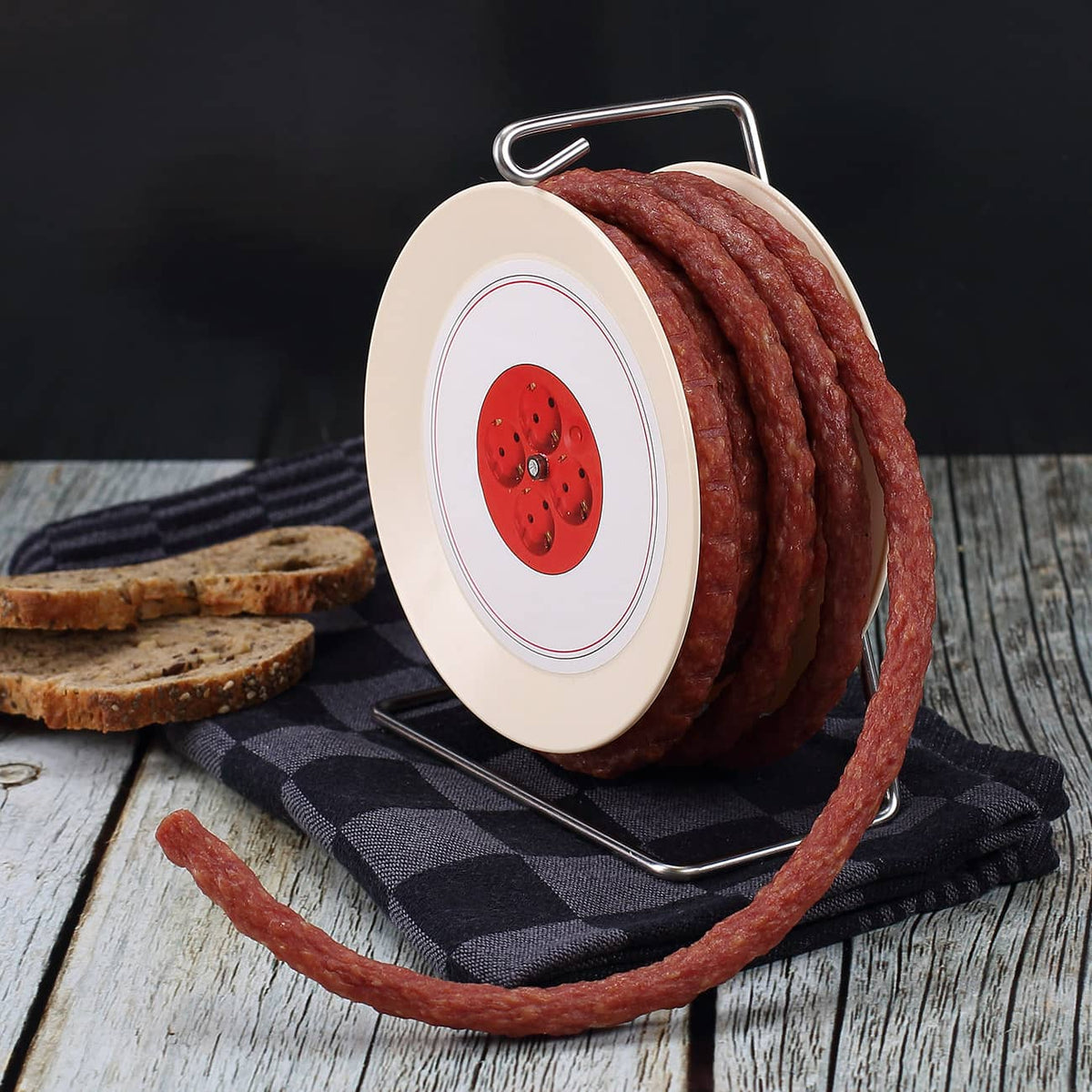 Salami Kabeltrommel mit Aufkleber