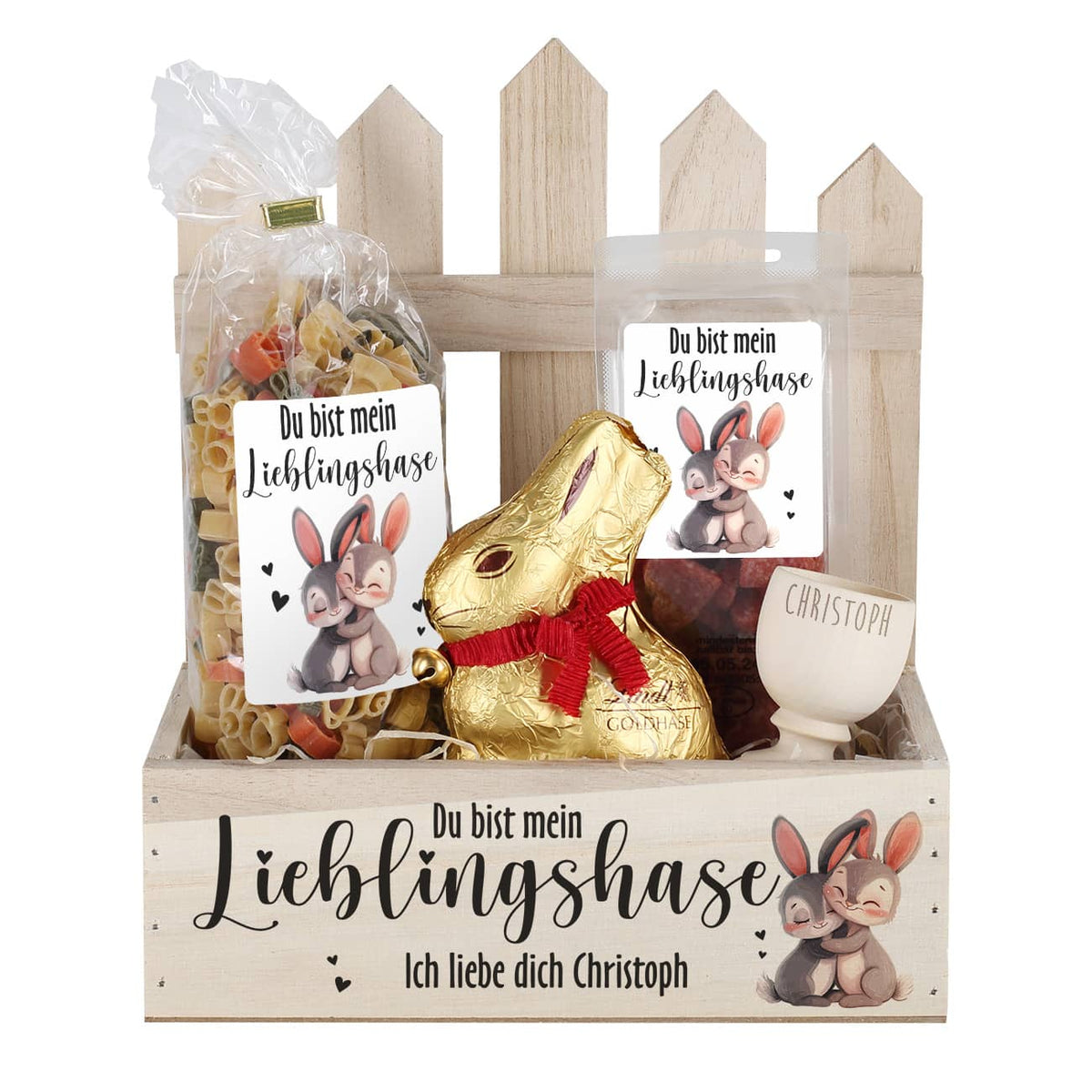 Niedliches Geschenkset zu Ostern mit Personalisierung