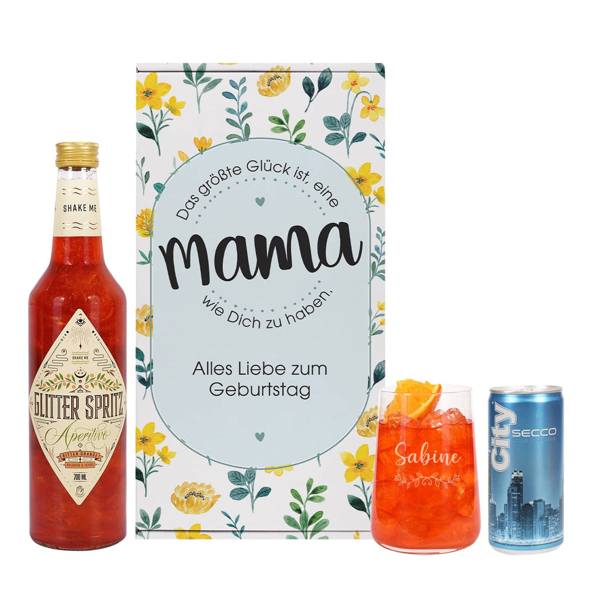 Geschenkset Glitter Spritz für die beste Mama