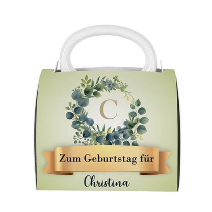 Tassentasche mit Eukalyptus-Motiv