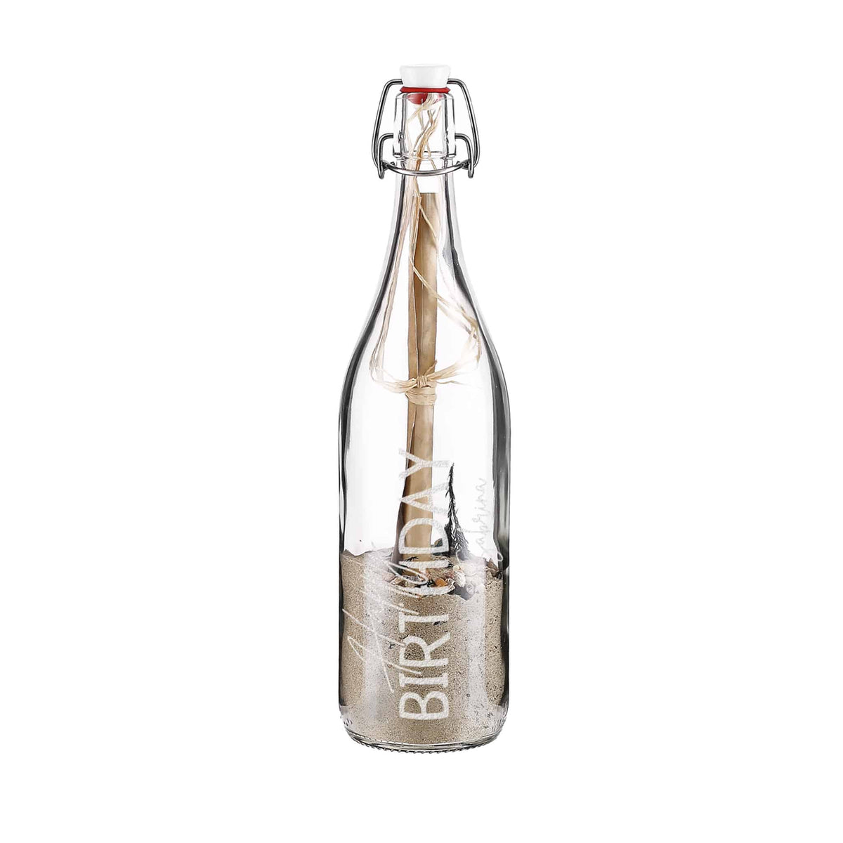 Personalisierte Gravur auf Flasche