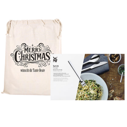 WMF Besteckset mit personalisiertem Geschenksack als hochwertiges Weihnachtsgeschenk