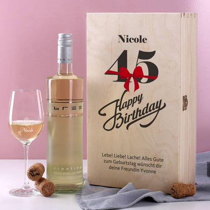 Wein Geschenkset zum 45. Geburtstag