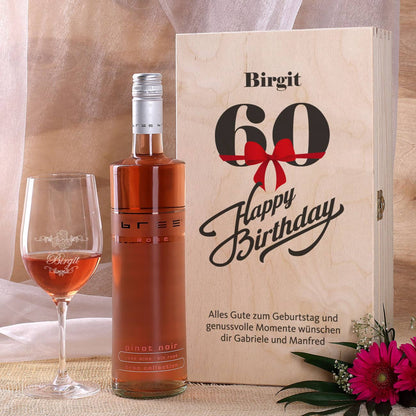 Wein-Geschenkset zum 60.