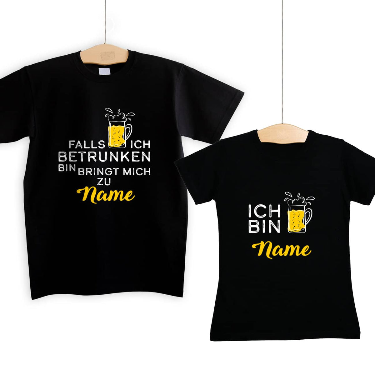 Partner-Shirts - Falls ich betrunken bin, bringt mich zu...