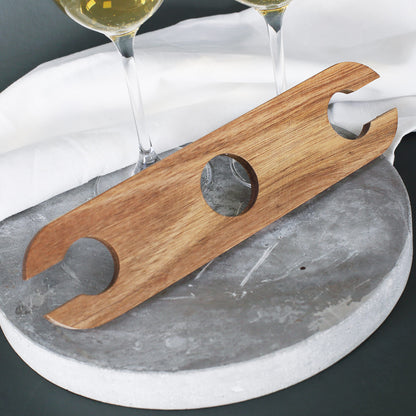 Wein-Set mit zwei Weingläsern, Weinbutler und Biorebe Wein | Geschenk Set zur Hochzeit