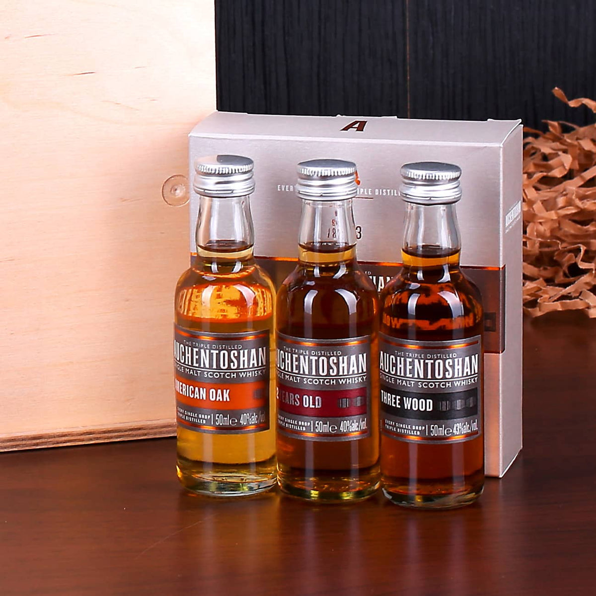 3 verschiedene Auchentoshan Whiskys