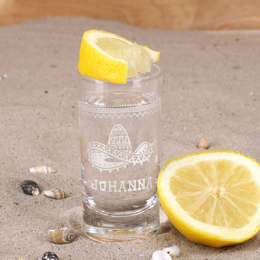 Tequila Shotglas mit Namensgravur