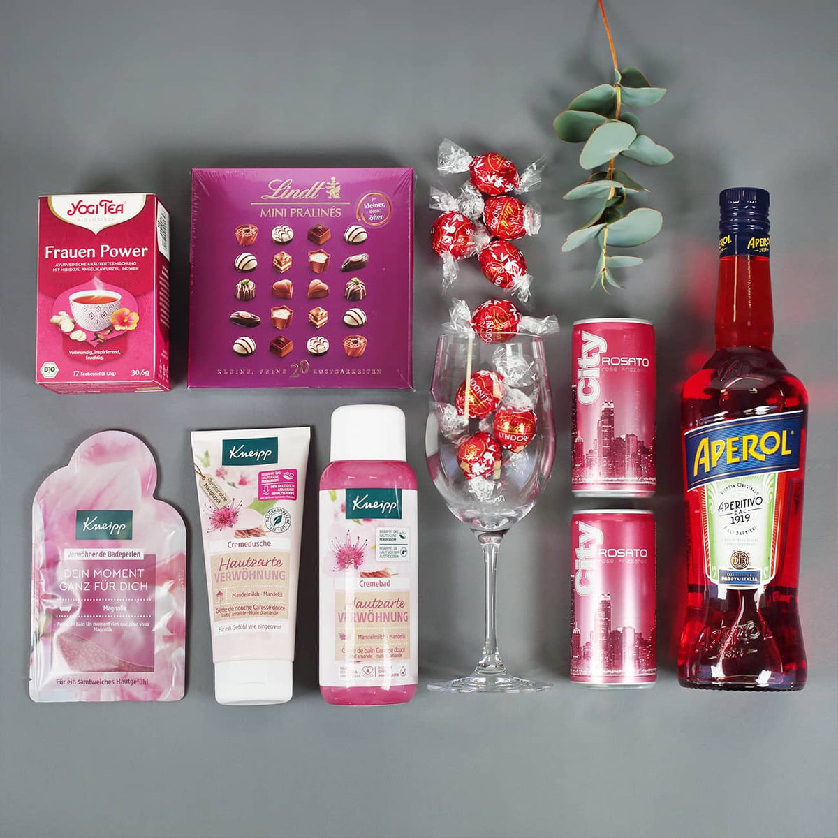 Gefüllter Geschenkkorb zum Geburtstag für Frauen