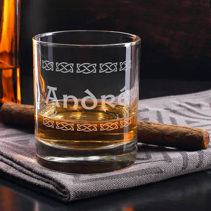 Whisky Geschenk-Set mit graviertem Glas