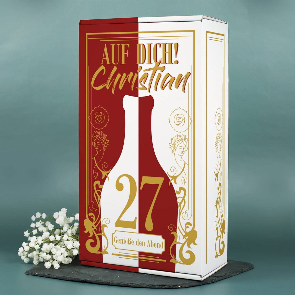 Individuell gestaltete Geschenkverpackung für Ihre Lillet Set mit Name, Alter und Wunschtext