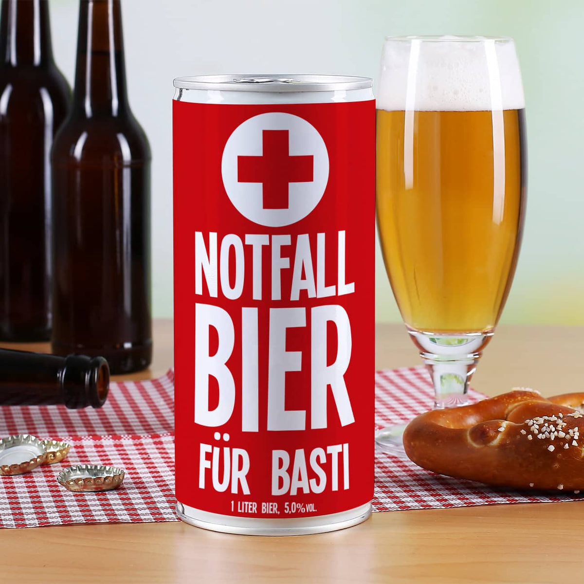 Große Bierdose - Notfallbier mit Wunschnamen