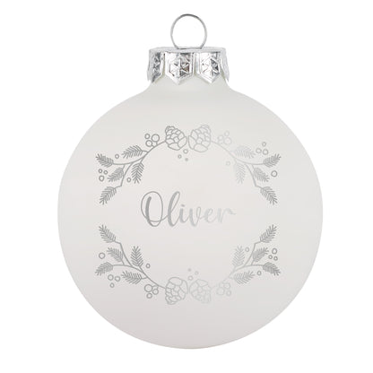 Personalisierte Weihnachtskugeln mit Name | Weihnachtsbaumkugeln & Christbaumkugeln mit Farbauswahl