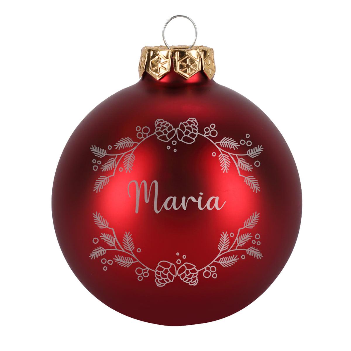 Personalisierte Weihnachtskugeln mit Name | Weihnachtsbaumkugeln & Christbaumkugeln mit Farbauswahl
