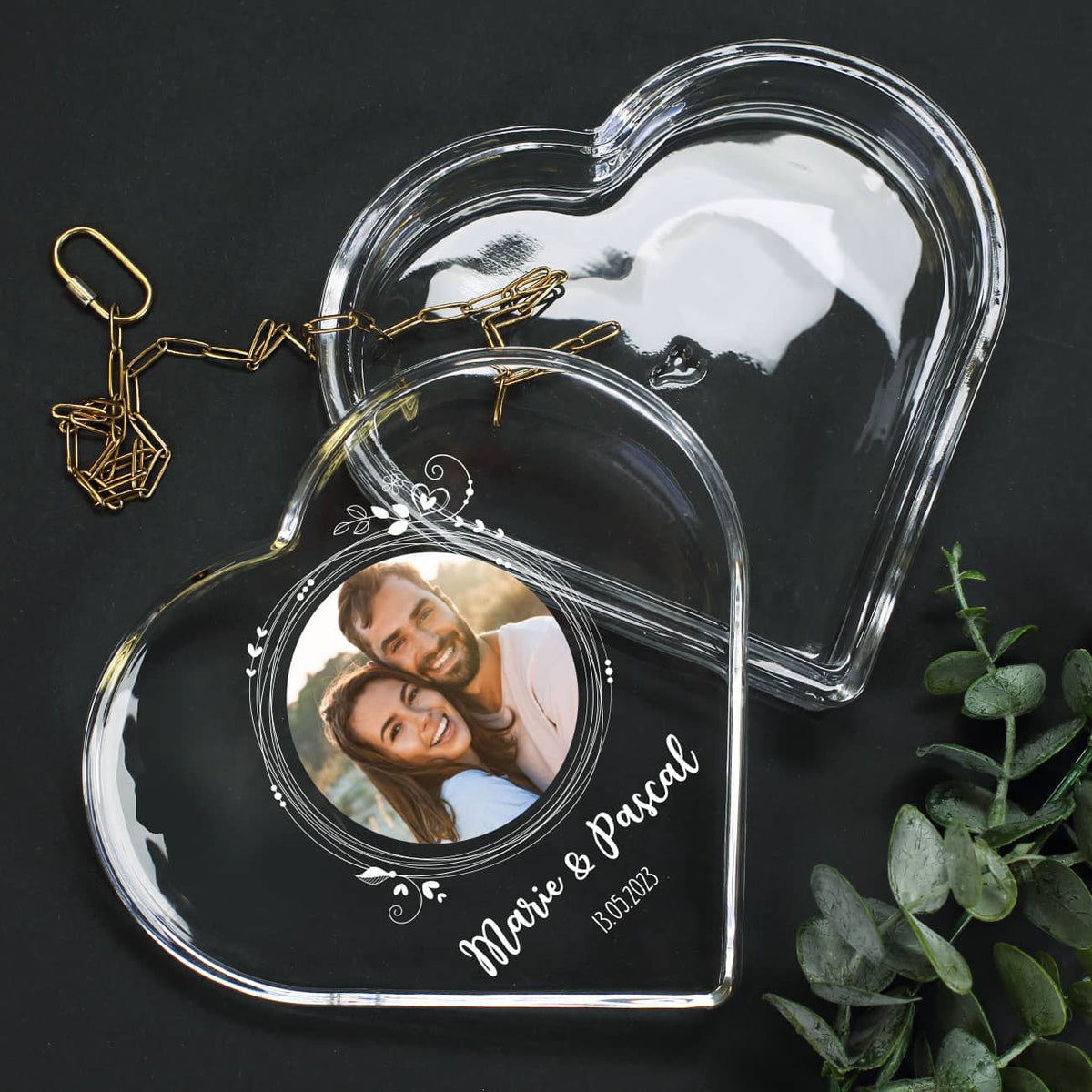 Herzdose mit Fotoaufdruck von Leonardo