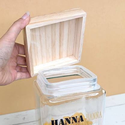 Detailansicht des Bambusdeckels mit Aromaverschluss
