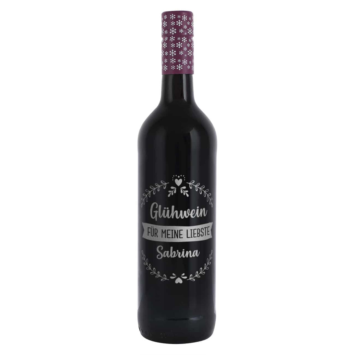 Glühwein aus besonderem Anbau mit edler Gravur