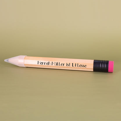 XXL Bleistift mit Radiergummi und Wunschtext in Übergröße! 35cm "Big Ideas"