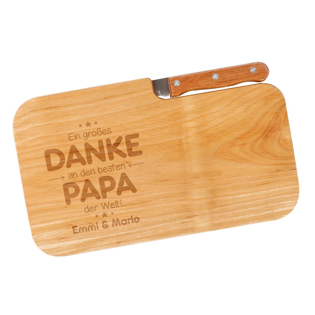 Schneidebrett für Papa als Dankeschön