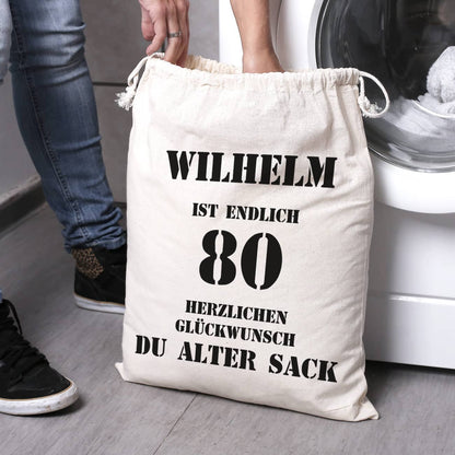Geschenkbeutel zum 80. Geburtstag