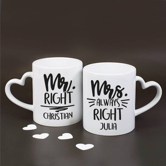 Paartassen als Geschenk zur Hochzeit