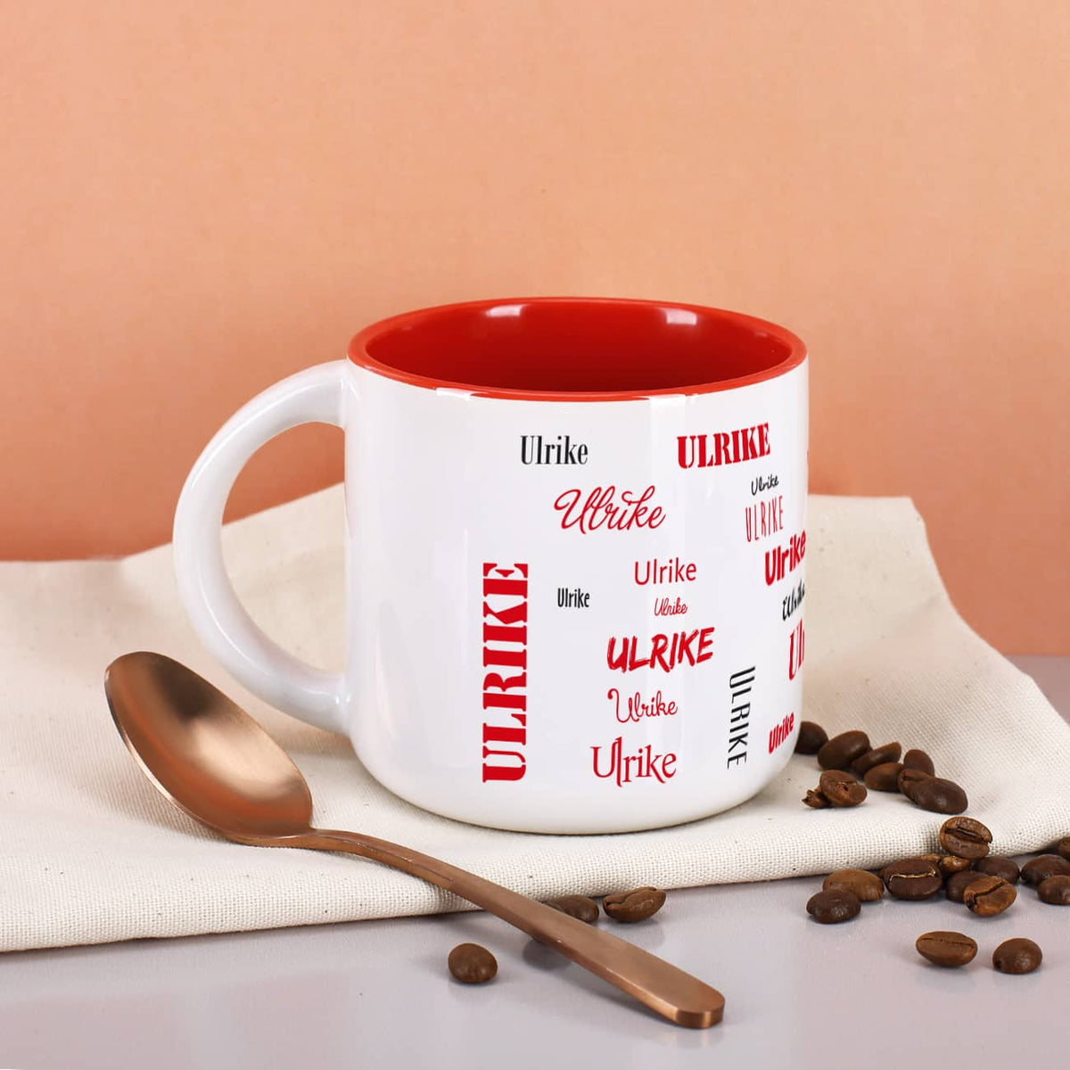 Großer Kaffeepott mit Ihrem Wunschnamen