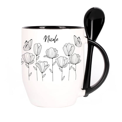 Löffeltasse mit Name personalisiert