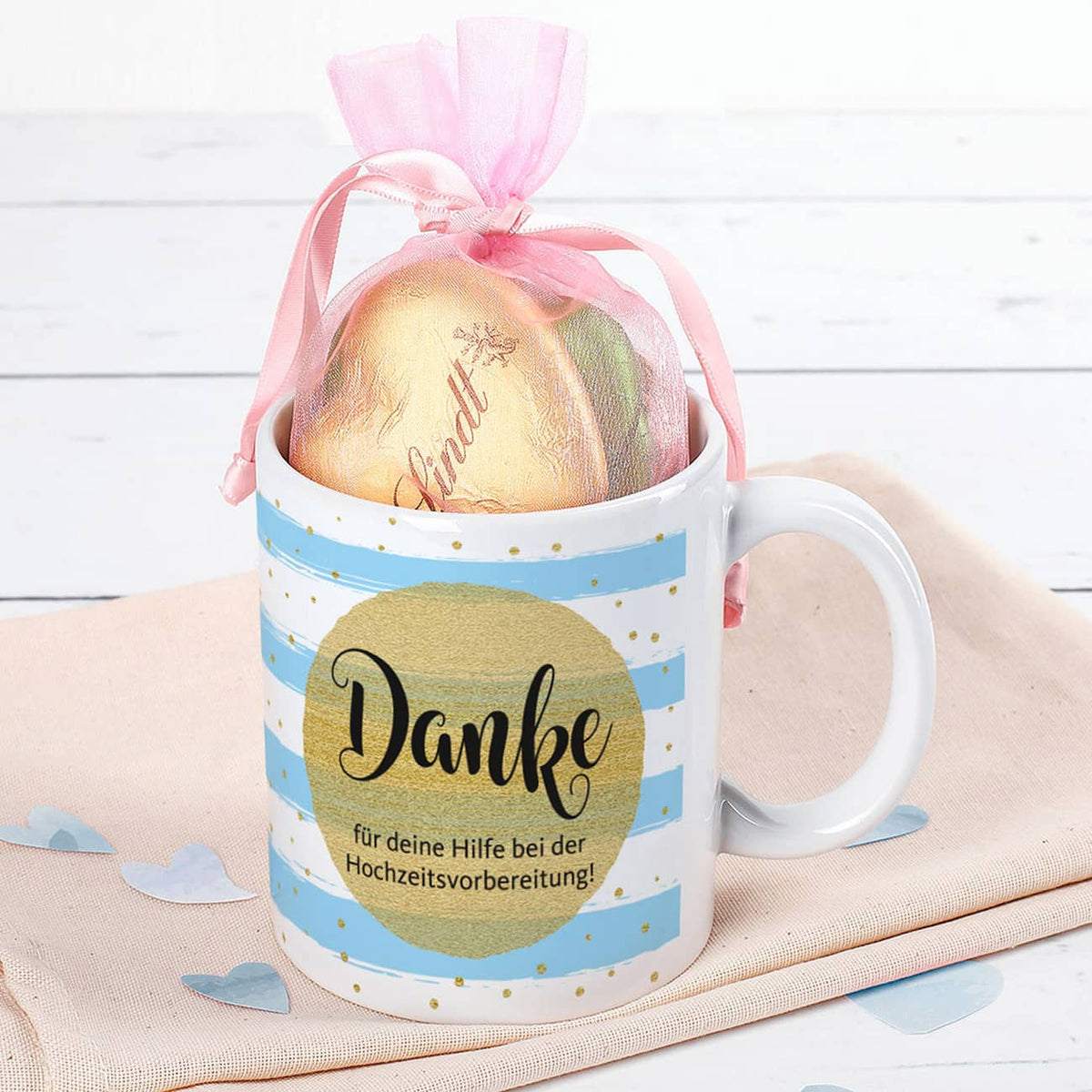 Tasse Dankeschön mit Füllung