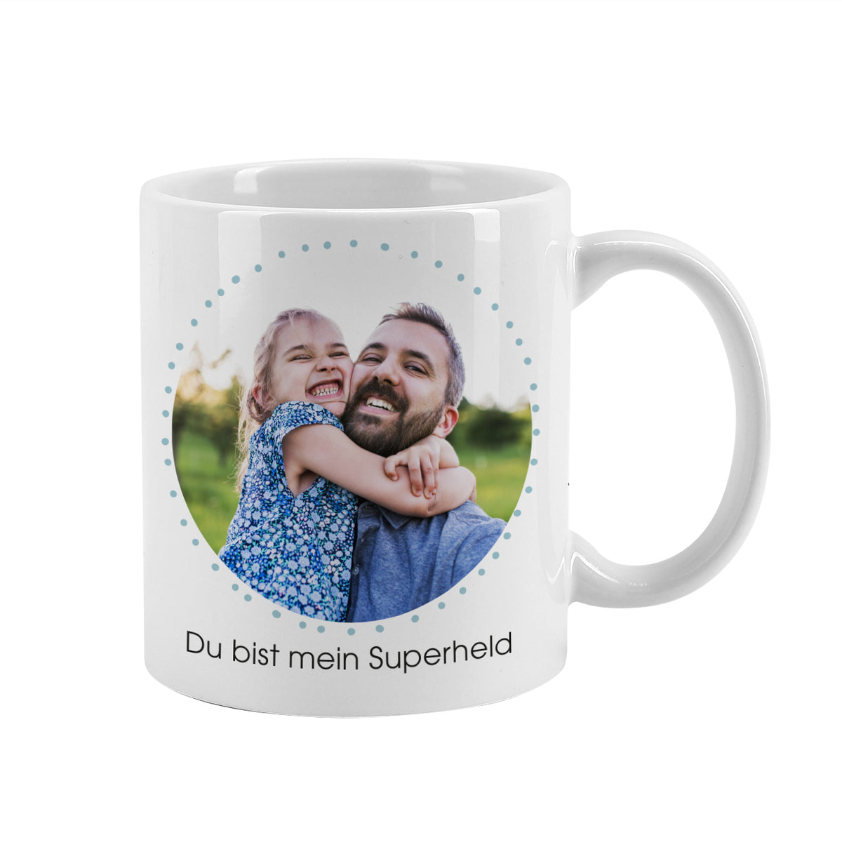 Fototasse zum Vatertag mit Text