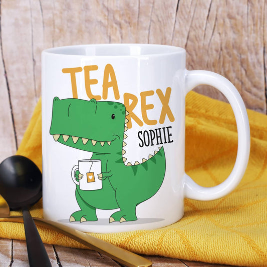 Tea Rex Tasse personalisiert mit Name