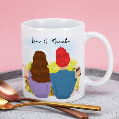 Beste Freundinnen Tasse zum selbst gestalten
