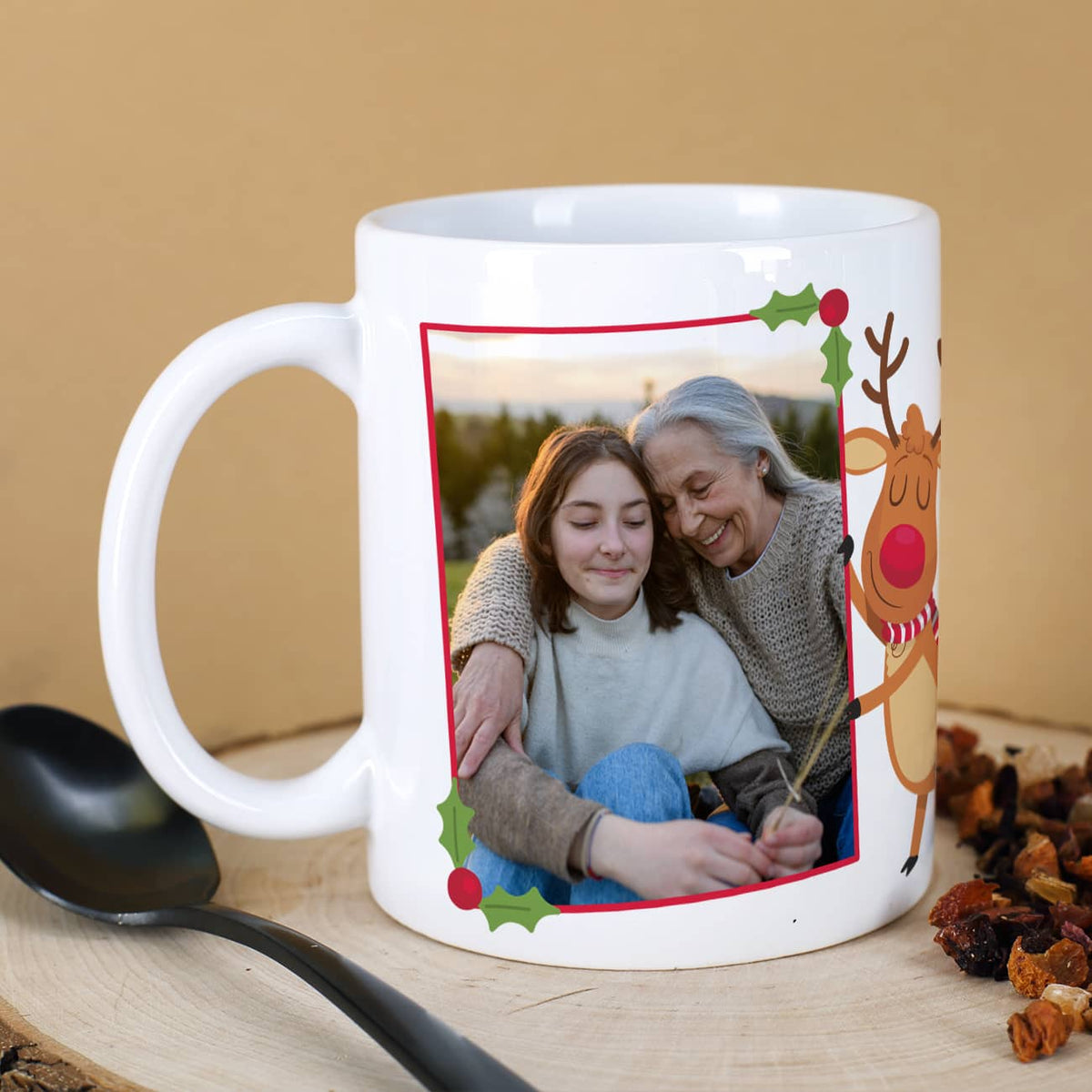 Tasse zu Weihnachten mit Foto bedruckt