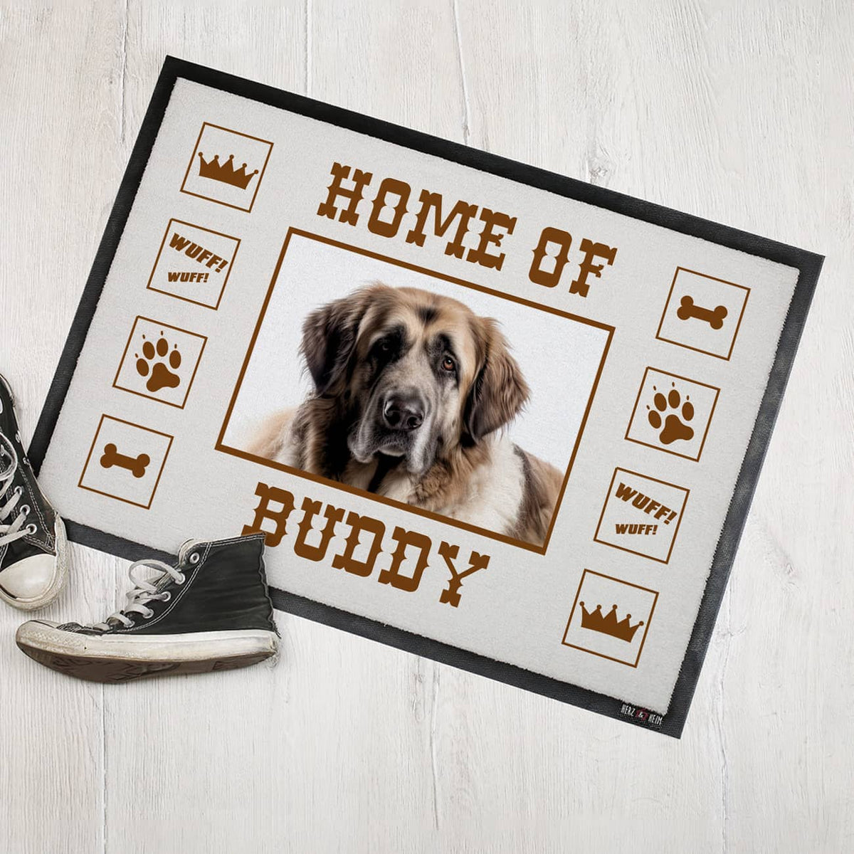 Foto-Fußabtreter für Hundebesitzer