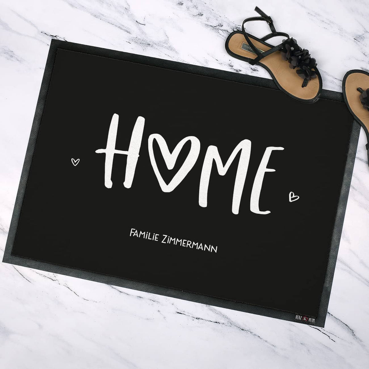 Home Fußabtreter mit Herz und Name