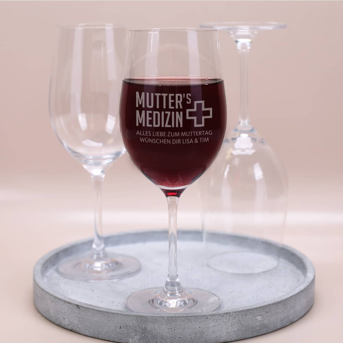 Weinglas zum Muttertag - Mutter's Medizin
