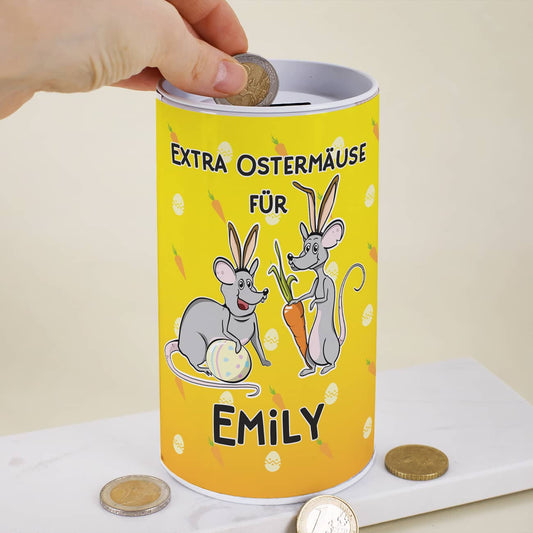 Spardose zu Ostern mit Name personalisiert